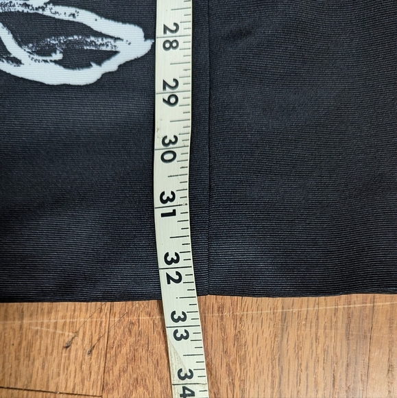 Chico’s Floral Drama Long Jacket Coat Black White Print Size 2 (12/14) - Picture 7 of 13